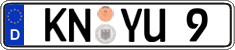 German license plate, Regular plates
