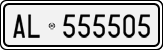 License plate of Italy, Cars (1927 year series)