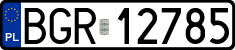 License plates of Poland, Regular car plates