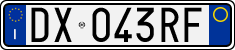 License plate of Italy, Cars (1994 year series)