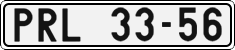License plate of the Czech Republic, Cars (1960)