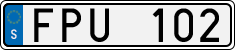 License plate of Sweden, Regular plates