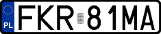 License plates of Poland, Regular car plates