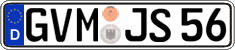 German license plate, Regular plates