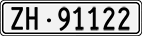 License plate of Switzerland, Cars