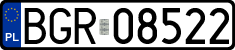 License plates of Poland, Regular car plates