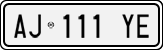 License plate of Italy, Cars (1994 year series)