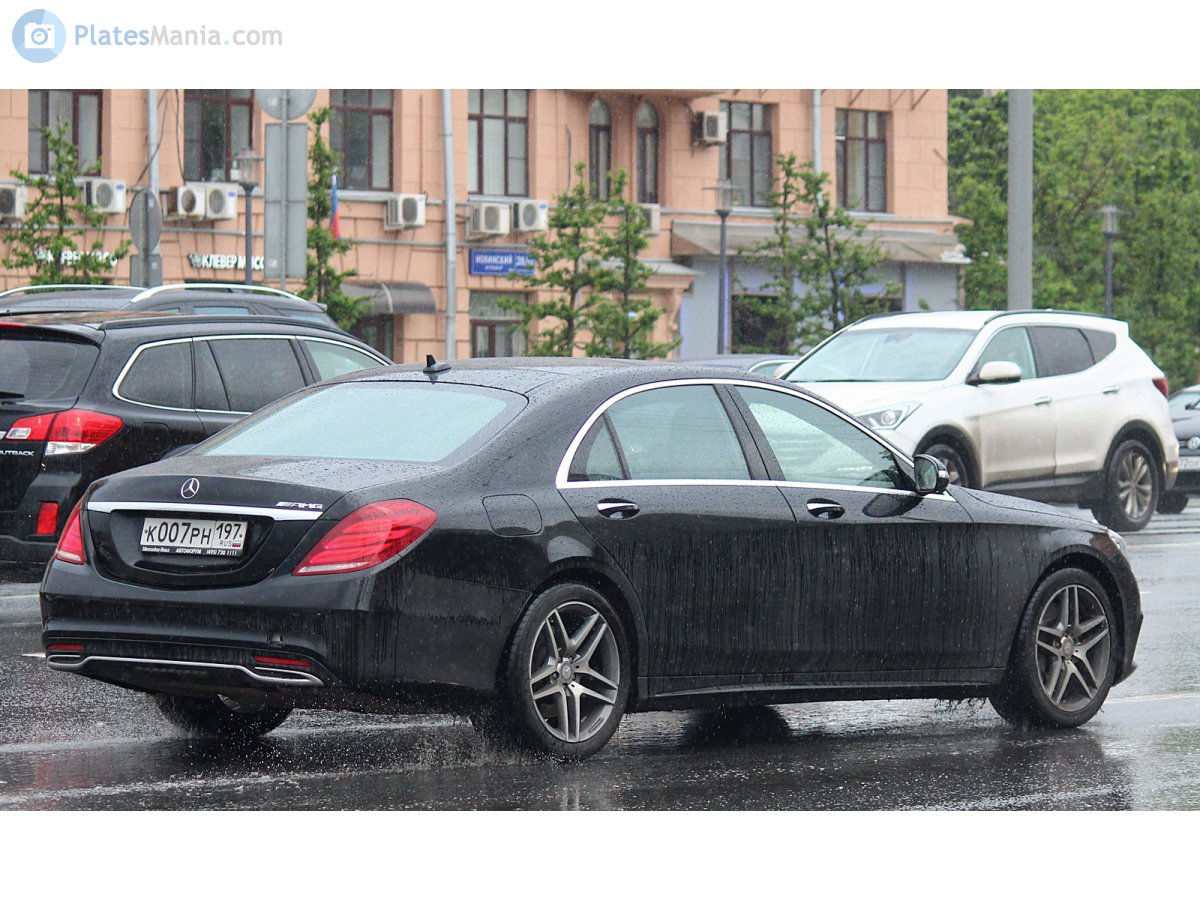 к 007 рн 197, Mercedes-Benz S-Klasse 8th gen Sedan (W222/V222), 2013–2020