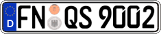 German license plate, Regular plates