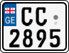 License plate of Georgia, Motorcycles (2014)