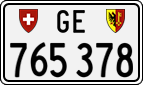 License plate of Switzerland, Cars