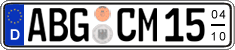 German license plate, Seasonal plates