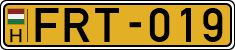 license plates of Hungary, Commercial vehicles (1990)