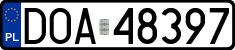 License plates of Poland, Regular car plates
