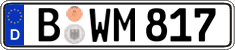 German license plate, Regular plates