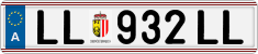 License plate of Austria, Regular plates