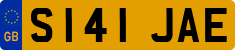 License plate of the United Kingdom, 1983 year system