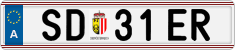 License plate of Austria, Regular plates
