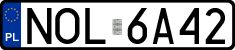 License plates of Poland, Regular car plates