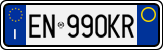 License plate of Italy, Cars (1994 year series)