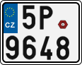 License plate of the Czech Republic, Motorcycles (2001)