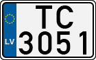 License plate of Latvia, Motorcycles