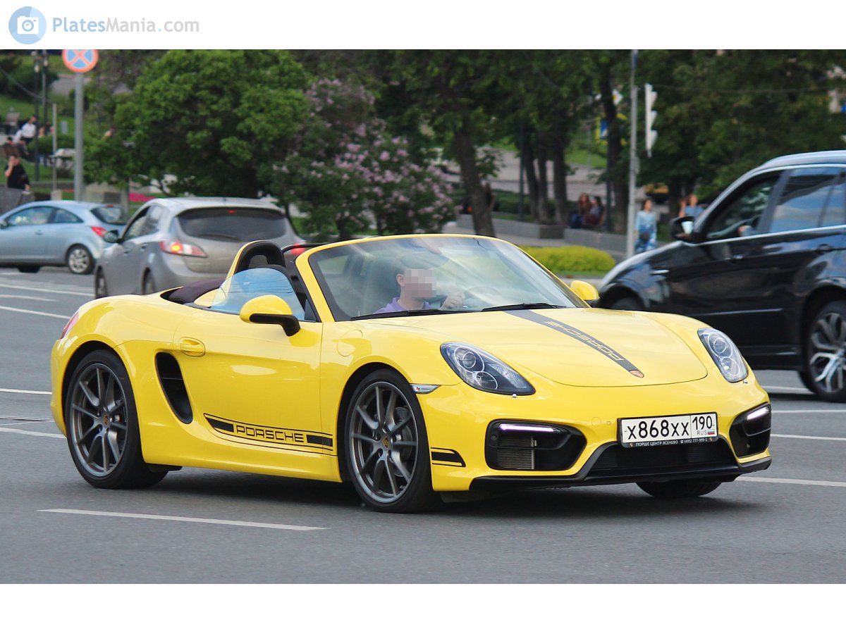 х 868 хх 190, Porsche Boxster 3rd gen (981), 2012–2017