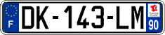 French license plate, SIV (ordinary)