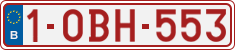 License plate of Belgium, Regular plates (2010)