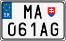 License plate of Slovakia, Motorcycles
