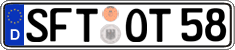 German license plate, Regular plates
