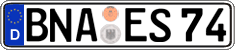 German license plate, Regular plates
