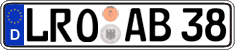 German license plate, Regular plates