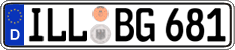 German license plate, Regular plates