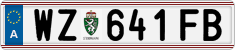 License plate of Austria, Regular plates