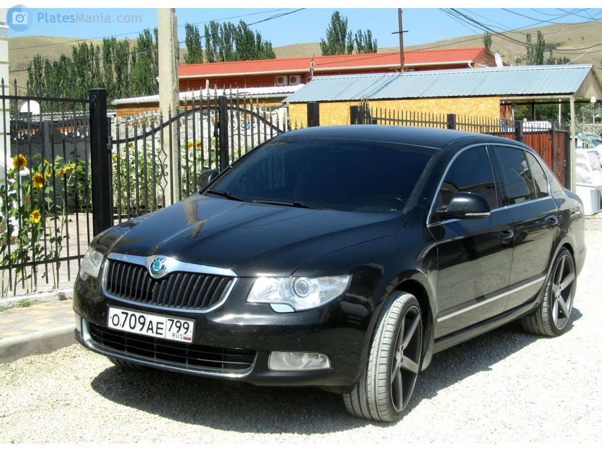 о 709 ае 799, Skoda Superb 2nd gen Sedan/Liftback (B6/3T4), 2008–2013