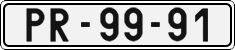 License plate of the Czech Republic, Cars (1960)