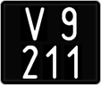 License plate of Austria, 1947 year system