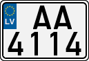 License plate of Latvia, Regular car plates