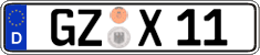 German license plate, Regular plates