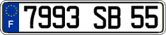 French license plate, FNI