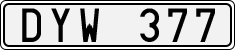 License plate of Sweden, Regular plates