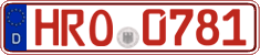 German license plate, Red license plates