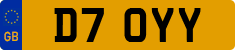 License plate of the United Kingdom, 1983 year system