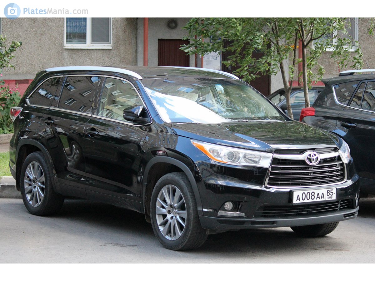 а 008 аа 85, Toyota Highlander 3rd gen (XU50), 2013–2016