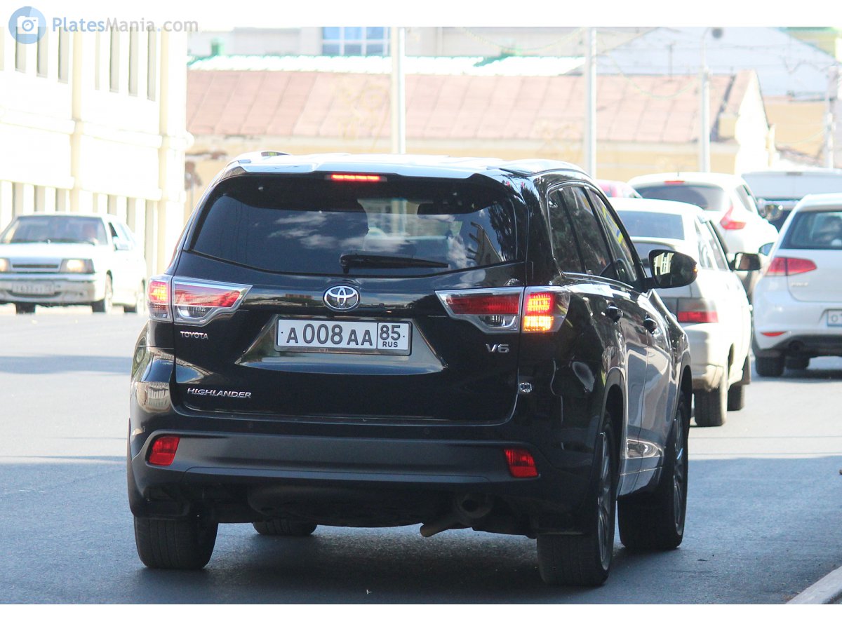 а 008 аа 85, Toyota Highlander 3rd gen (XU50), 2013–2016