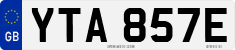 License plate of the United Kingdom, 1963 year system