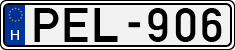 license plates of Hungary, Cars (1990)