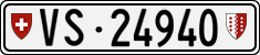 License plate of Switzerland, Cars