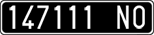 License plate of Italy, Cars (1927 year series)